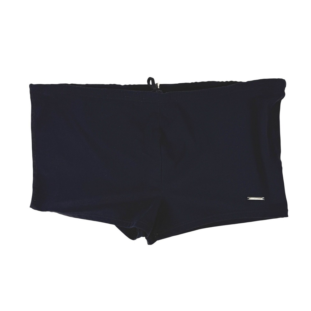 HUGO BOSS Mens Black Swim Trunks Square Cut Athletic Swimwear Size L